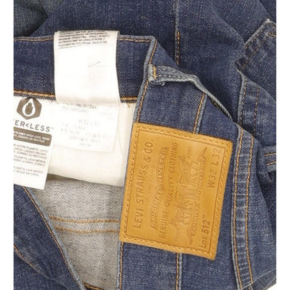 Levi's 512 Men Blue Tapered Regular Stretch Jeans W32 L31