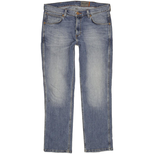 Wrangler Greensboro Men Blue Straight Regular Jeans W34 L29