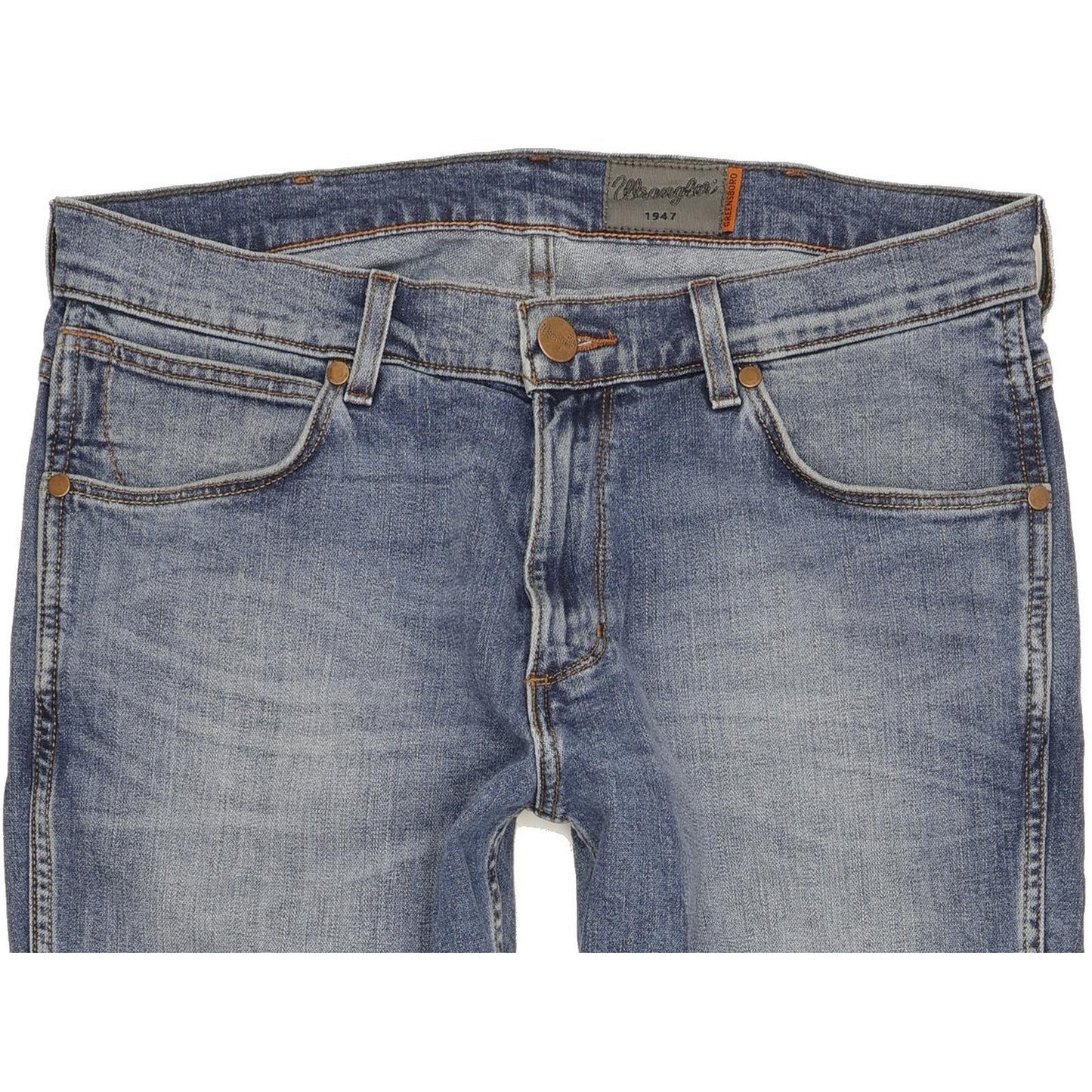 Wrangler Greensboro Men Blue Straight Regular Jeans W34 L29