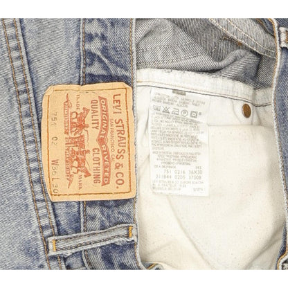 Levi's 751 Men Blue Straight Regular Jeans W36 L30
