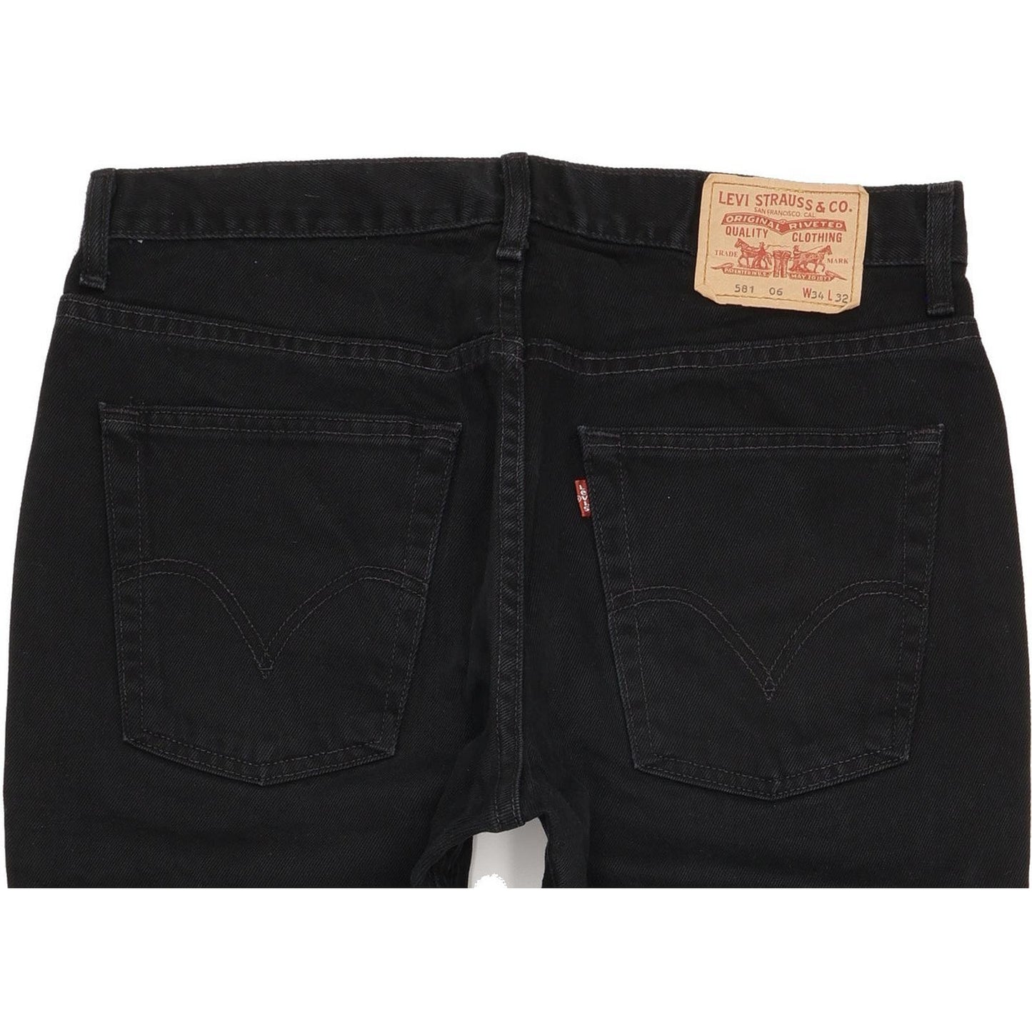 Levi's 581 Men Black Straight Regular Jeans W34 L30