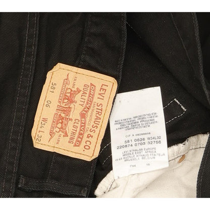 Levi's 581 Men Black Straight Regular Jeans W34 L30