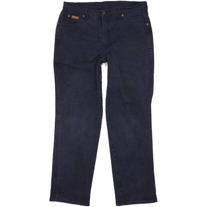 Wrangler Oregon Men Navy Straight Regular Stretch Jeans W36 L32