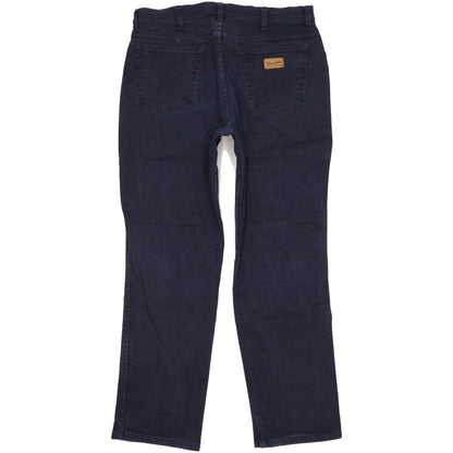 Wrangler Oregon Men Navy Straight Regular Stretch Jeans W36 L32