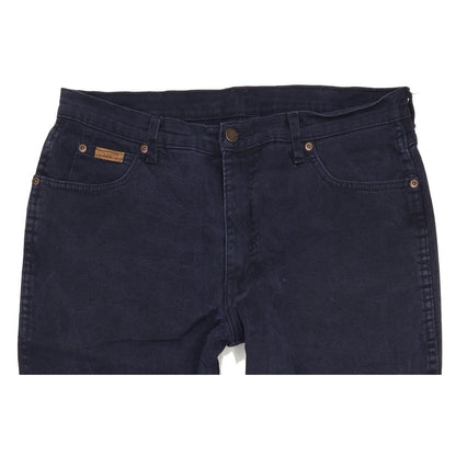 Wrangler Oregon Men Navy Straight Regular Stretch Jeans W36 L32