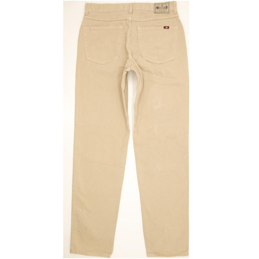 Mustang Michigan Men Beige Tapered Regular Jeans W34 L36