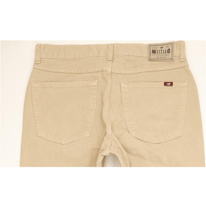 Mustang Michigan Men Beige Tapered Regular Jeans W34 L36