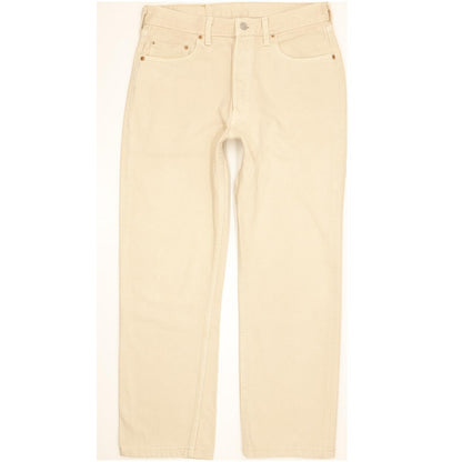 Levi's 501 Men Beige Straight Regular Jeans W33 L28