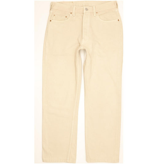 Levi's 501 Men Beige Straight Regular Jeans W33 L28