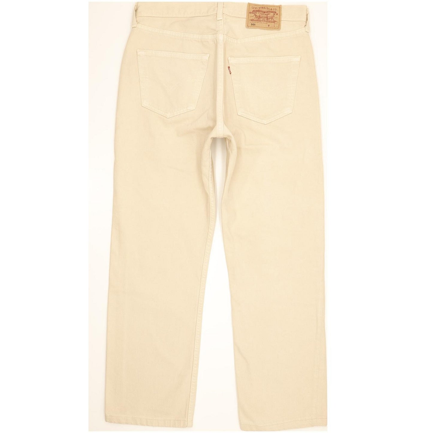 Levi's 501 Men Beige Straight Regular Jeans W33 L28