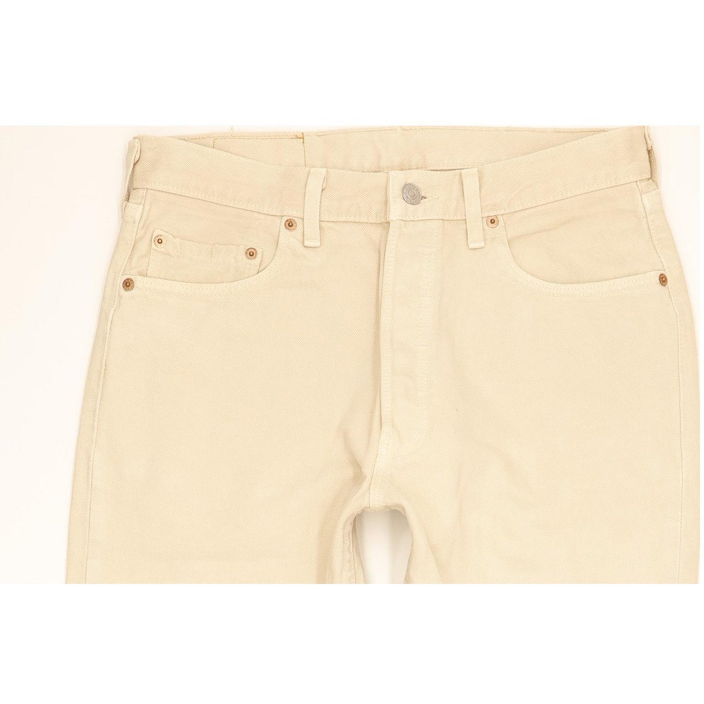 Levi's 501 Men Beige Straight Regular Jeans W33 L28