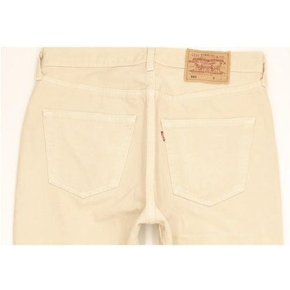 Levi's 501 Men Beige Straight Regular Jeans W33 L28
