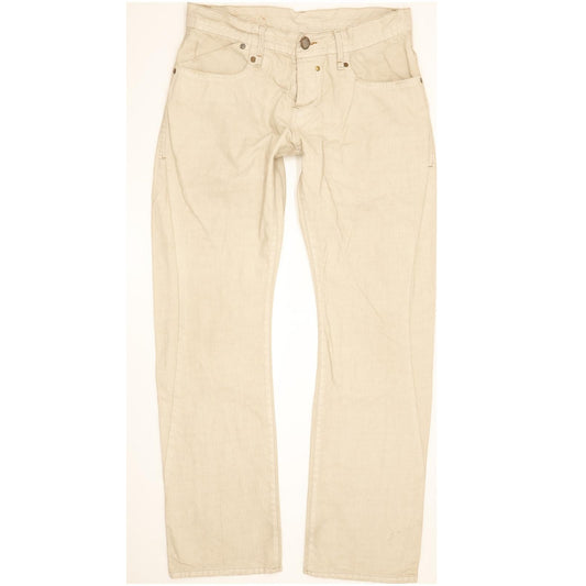 Lee Keeler Men Beige Straight Regular Jeans W32 L31