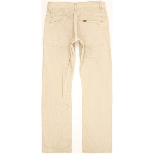 Lee Keeler Men Beige Straight Regular Jeans W32 L31