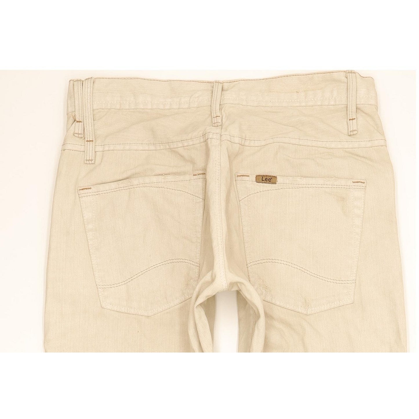 Lee Keeler Men Beige Straight Regular Jeans W32 L31