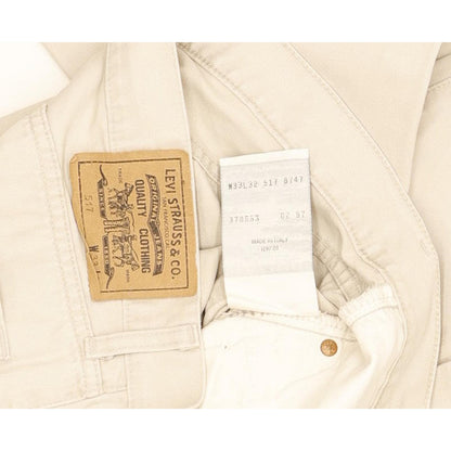 Levi's 517 Men Beige Straight Regular Jeans W33 L32