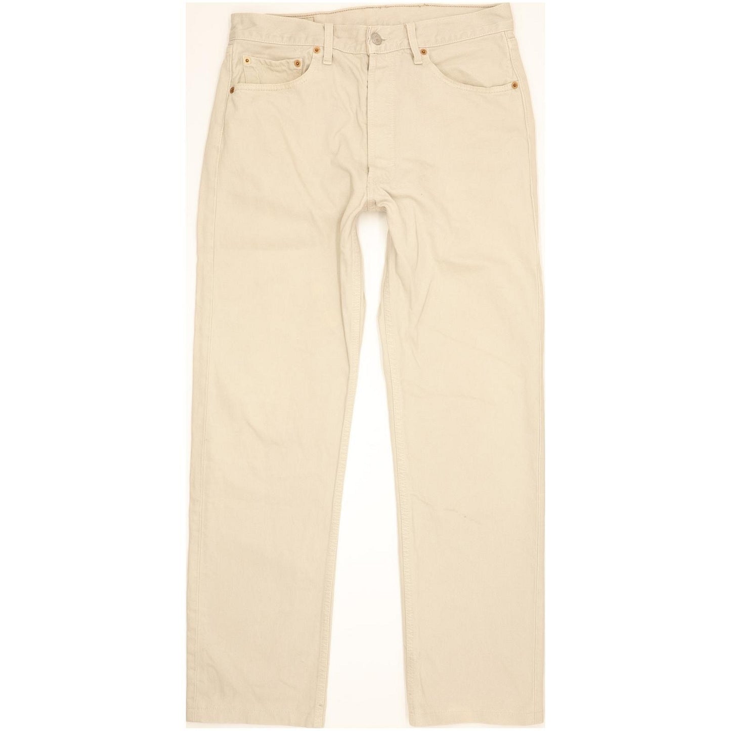 Levi's 501 Men Beige Straight Regular Jeans W33 L30