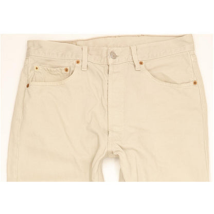 Levi's 501 Men Beige Straight Regular Jeans W33 L30