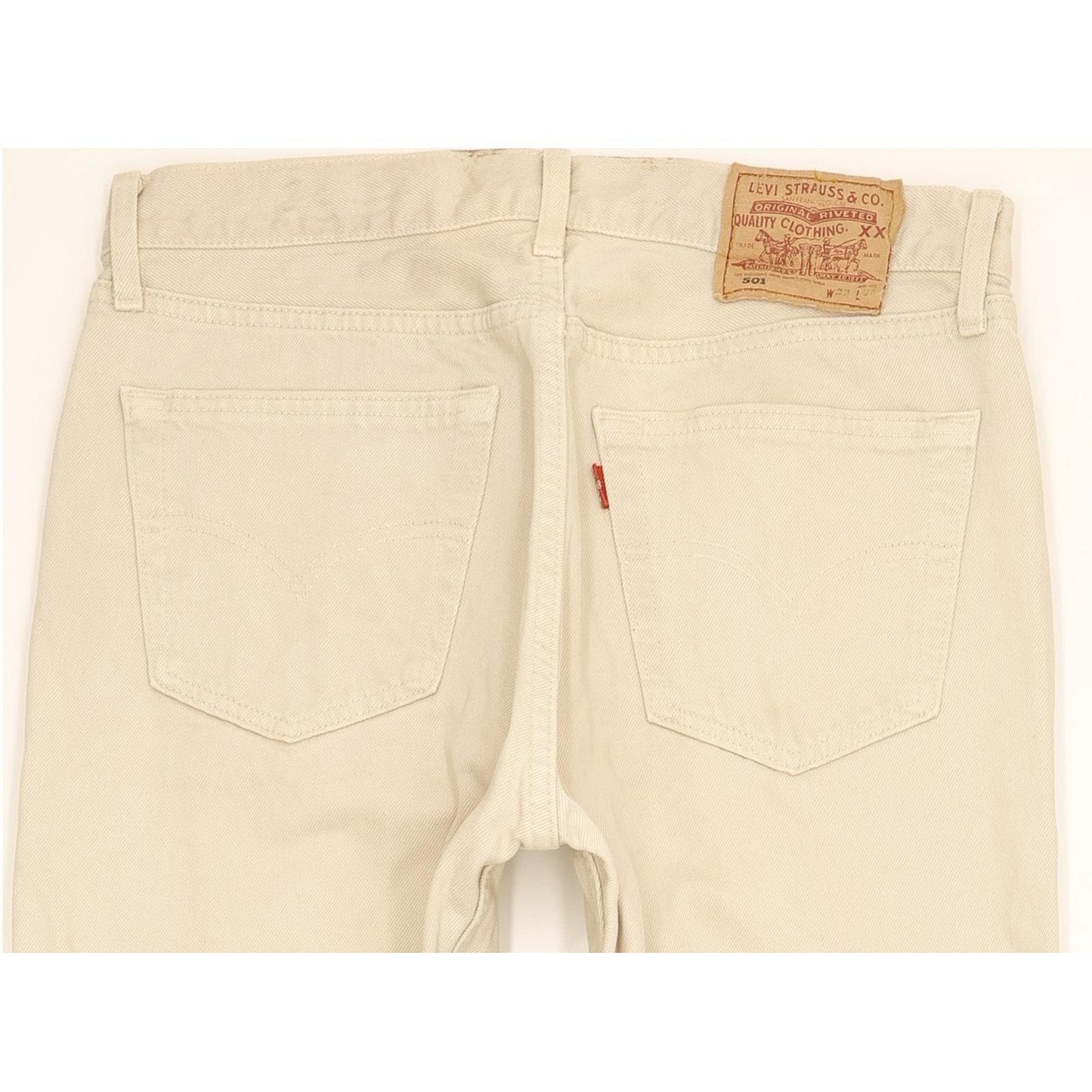 Levi's 501 Men Beige Straight Regular Jeans W33 L30