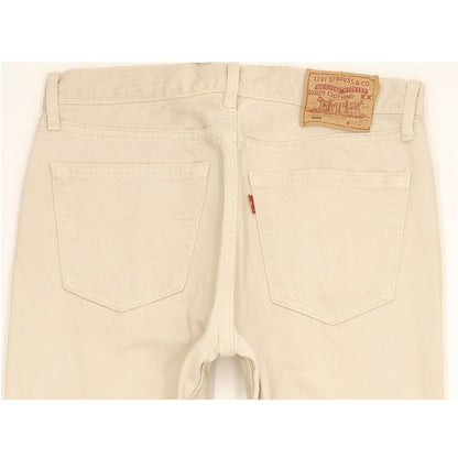 Levi's 501 Men Beige Straight Regular Jeans W33 L30