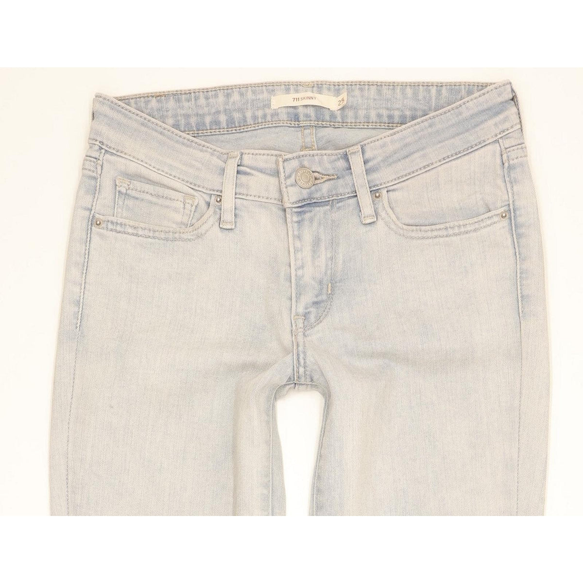 Levi's 711 Women Blue Skinny Slim Stretch Jeans W25 L32