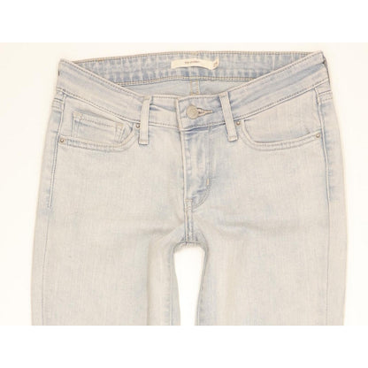 Levi's 711 Women Blue Skinny Slim Stretch Jeans W25 L32