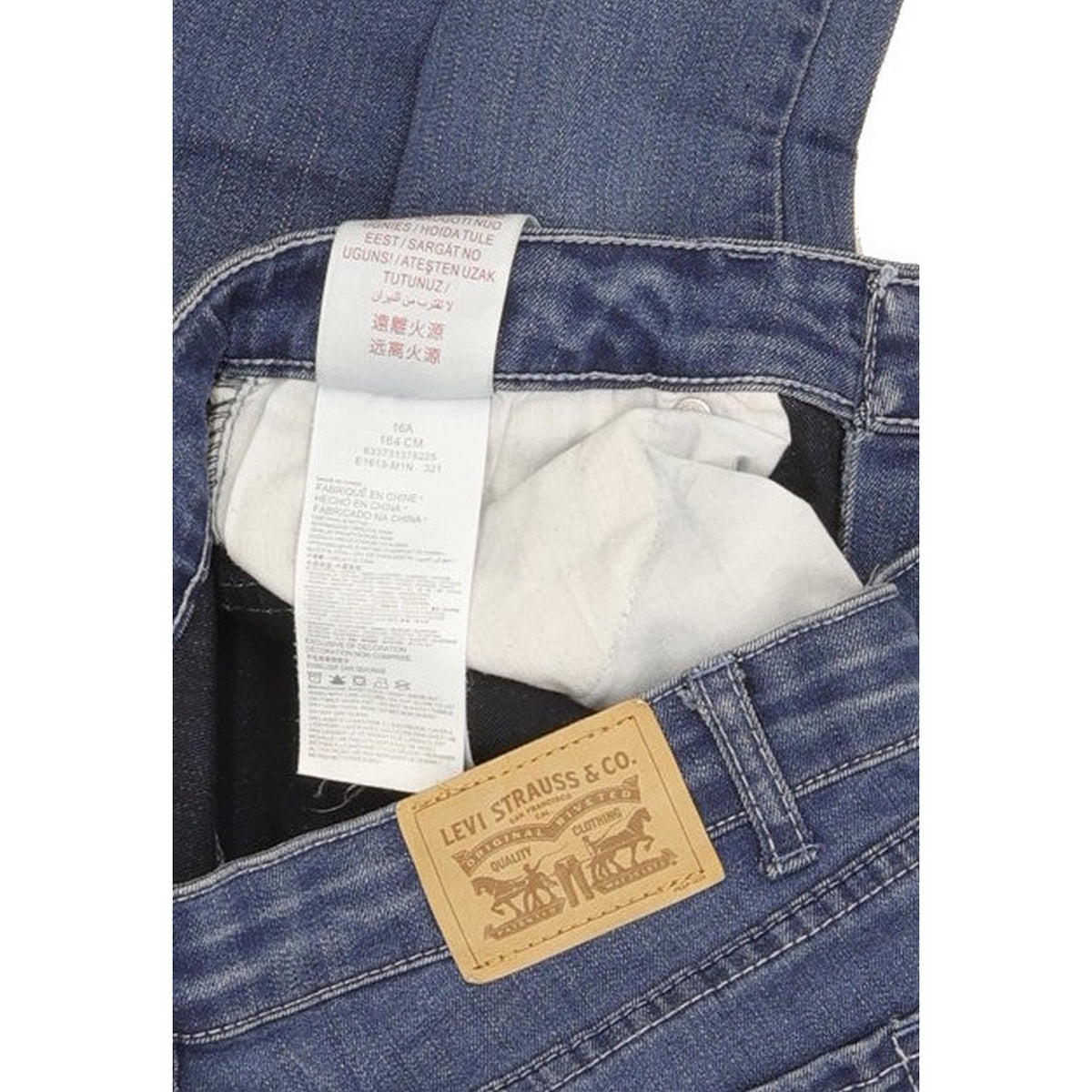 Levi's 711 Girls Women Blue Skinny Slim Jeans W28 L31