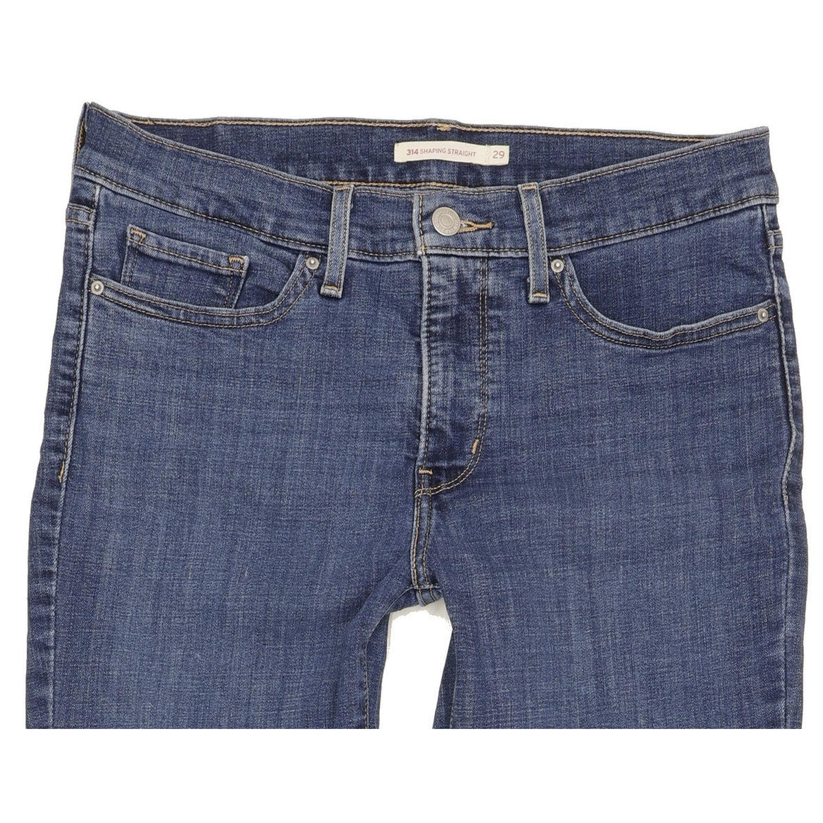 Levi's 314 Shaping Women Blue Straight Slim Stretch Jeans W29 L31