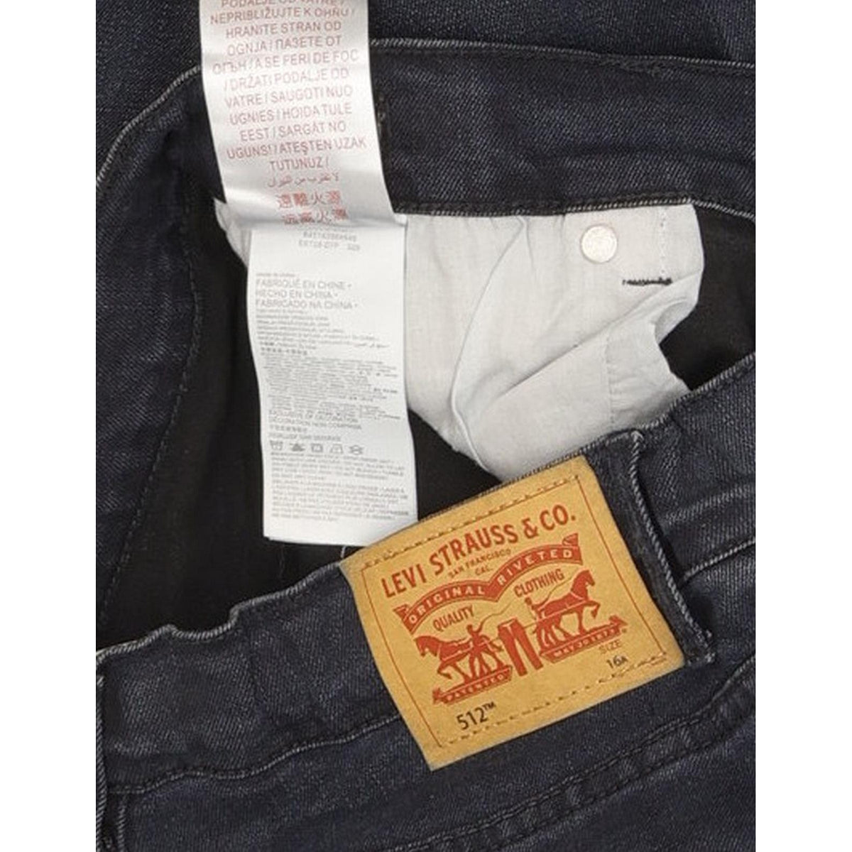 Levi's 512 Kids Blue Tapered Slim Stretch Jeans W28 L31