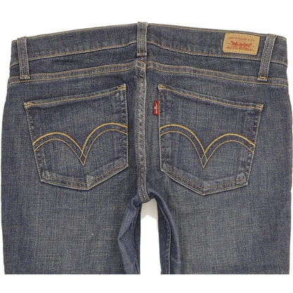 Levi's 524 Women Blue Skinny Slim Stretch Jeans W28 L31