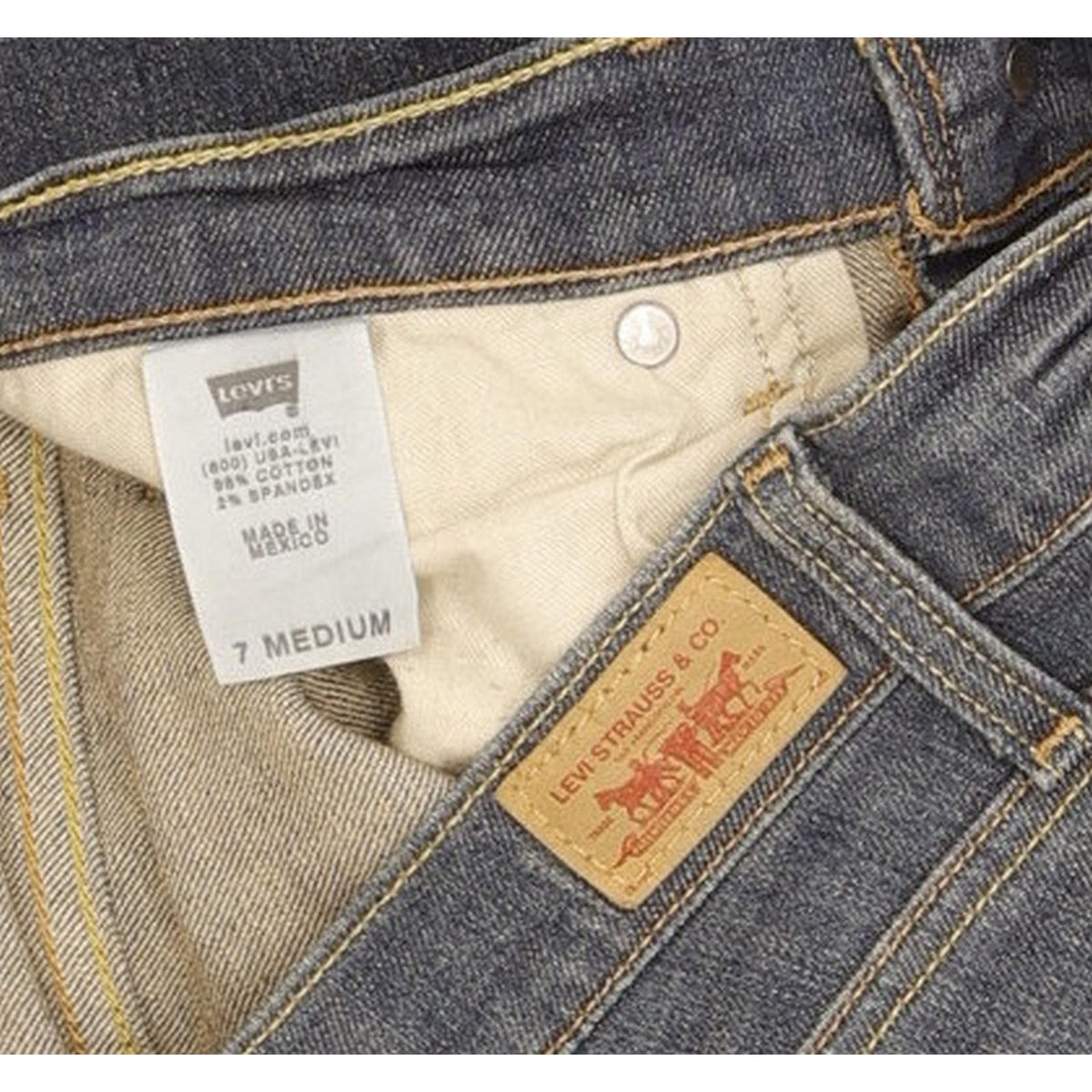 Levi's 524 Women Blue Skinny Slim Stretch Jeans W28 L31