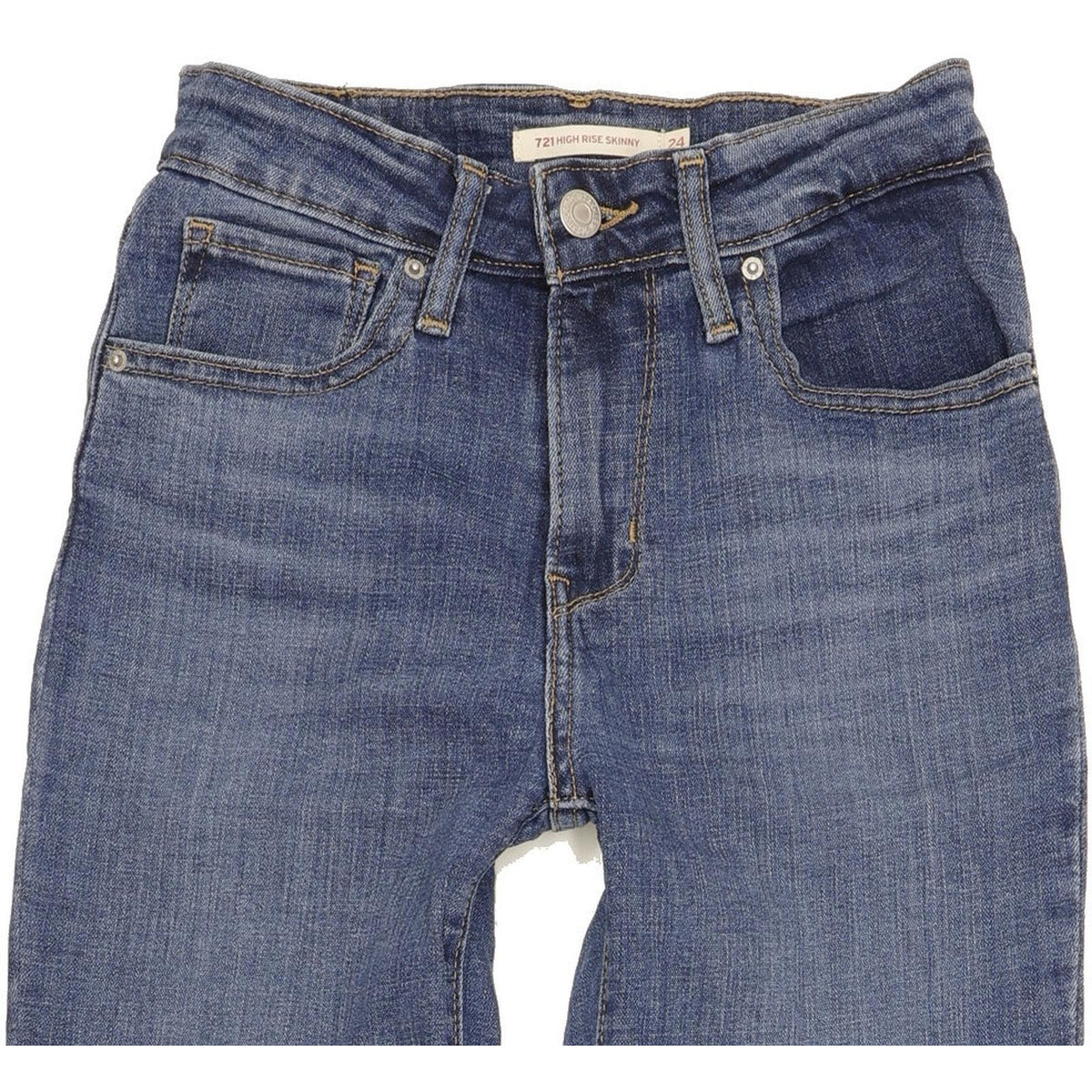 Levi's 721 Women Blue Skinny Slim Stretch Jeans W24 L31