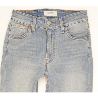 Levi's 721 Altered Women Blue Skinny Slim Stretch Jeans W26 L27