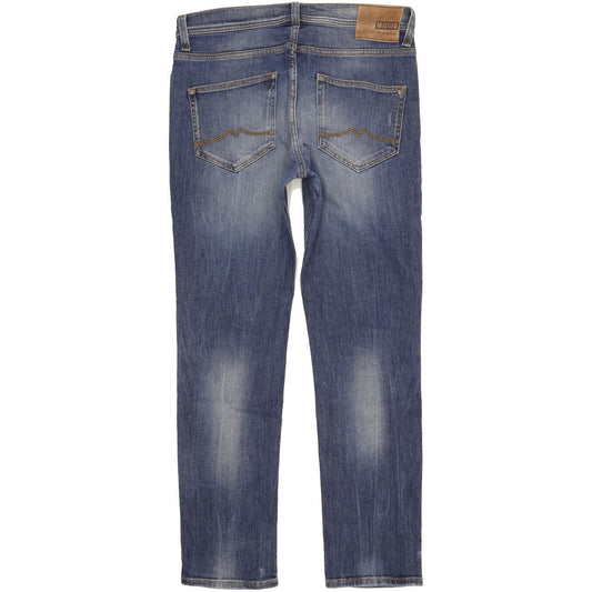 Mustang Vegas Men Blue Skinny Slim Stretch Jeans W32 L31