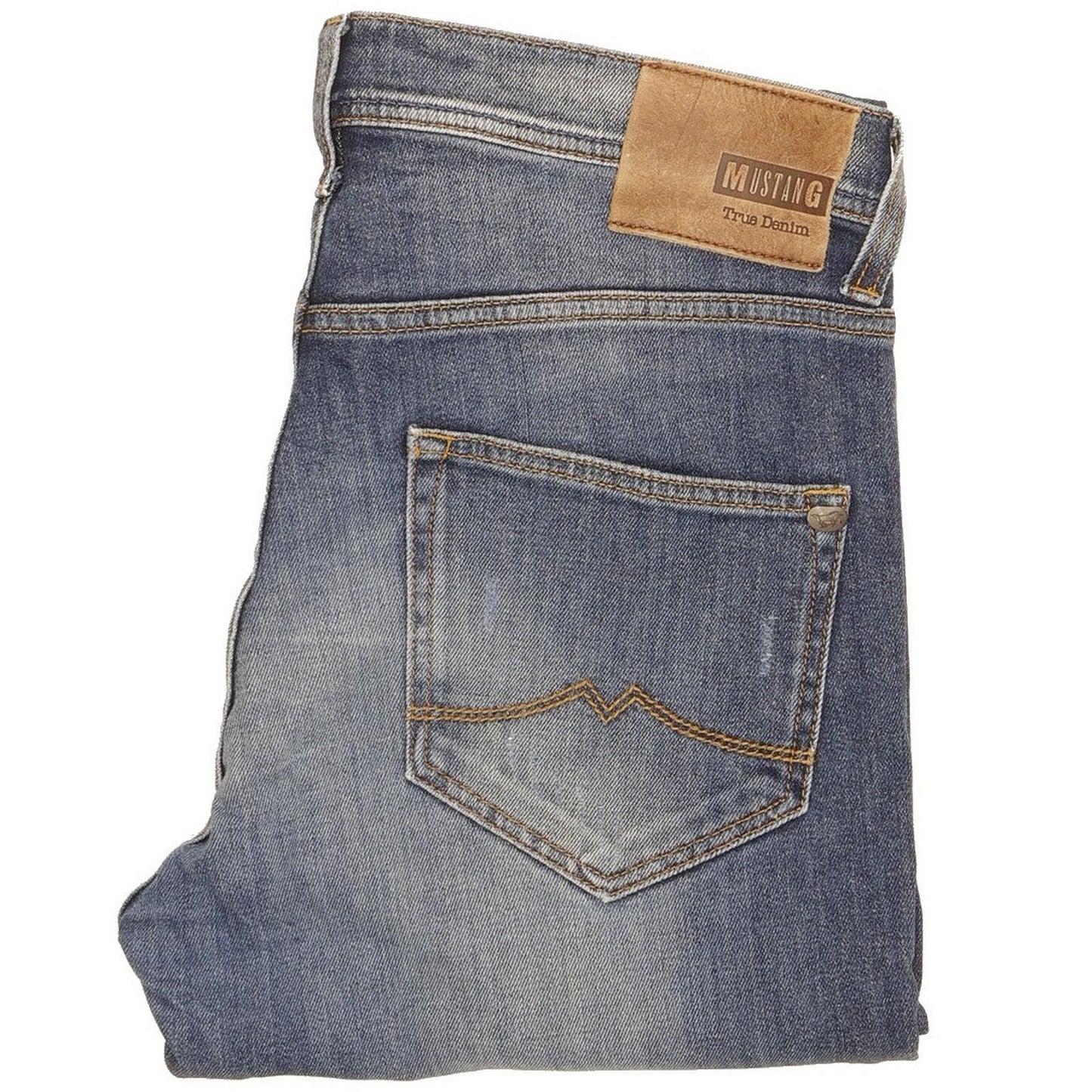 Mustang Vegas Men Blue Skinny Slim Stretch Jeans W32 L31