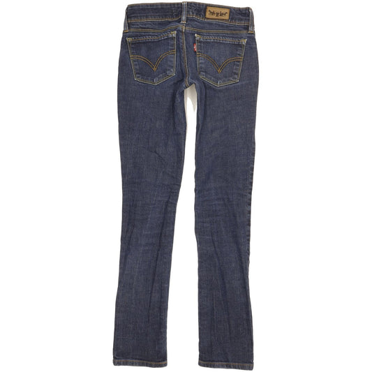 Levi's 571 Women Blue Straight Slim Stretch Jeans W27 L31