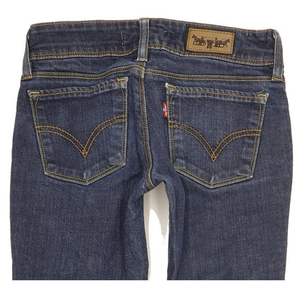 Levi's 571 Women Blue Straight Slim Stretch Jeans W27 L31