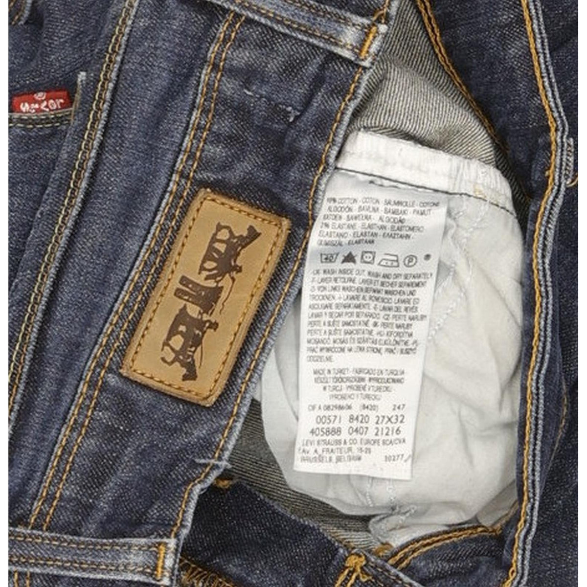 Levi's 571 Women Blue Straight Slim Stretch Jeans W27 L31