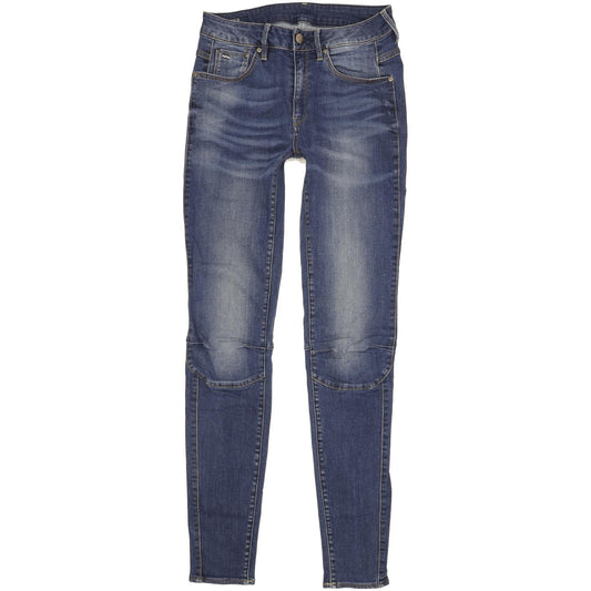 G-Star Biwes Women Blue Skinny Slim Stretch Jeans W29 L33