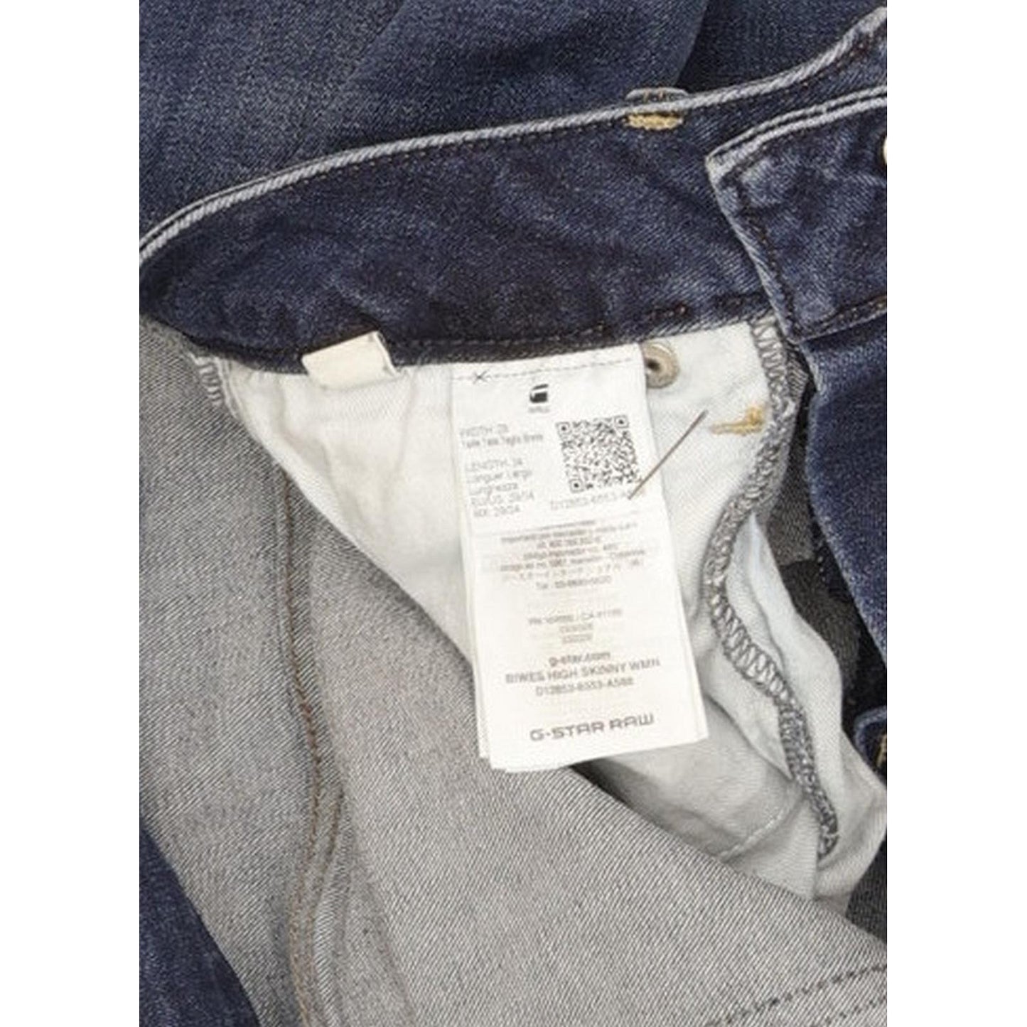 G-Star Biwes Women Blue Skinny Slim Stretch Jeans W29 L33