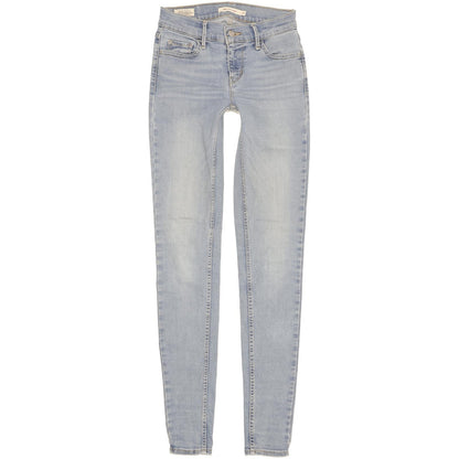 Levi's 710 Super Women Blue Skinny Slim Stretch Jeans W25 L32