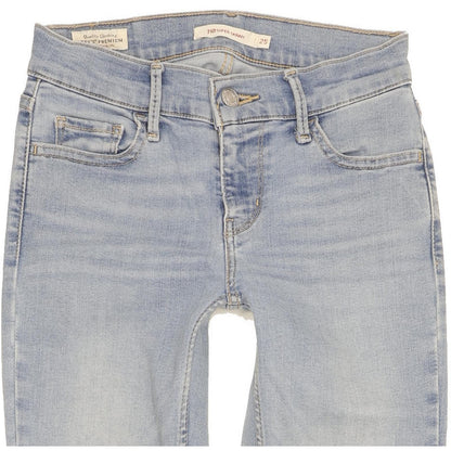 Levi's 710 Super Women Blue Skinny Slim Stretch Jeans W25 L32
