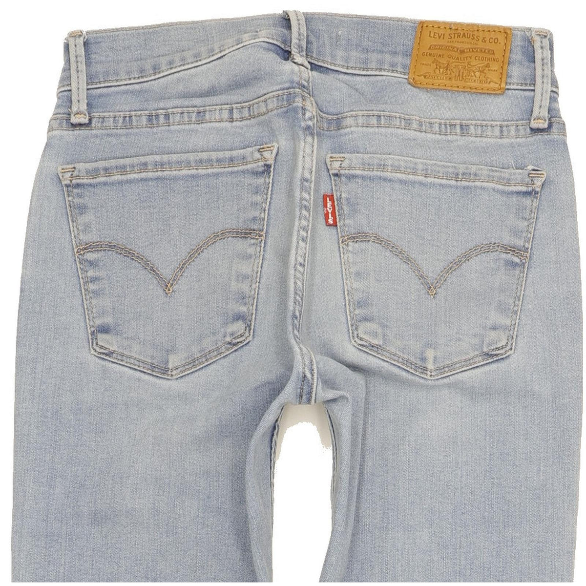 Levi's 710 Super Women Blue Skinny Slim Stretch Jeans W25 L32