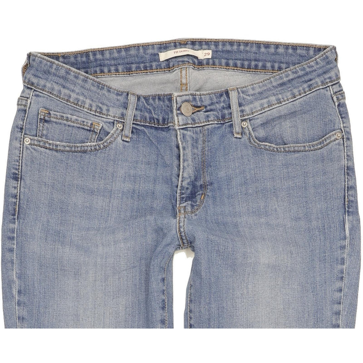 Levi's 711 Women Blue Skinny Slim Stretch Jeans W29 L30