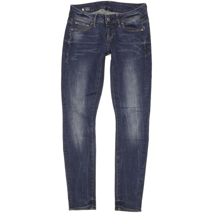 G-Star 3301 Women Blue Skinny Slim Stretch Jeans W27 L30