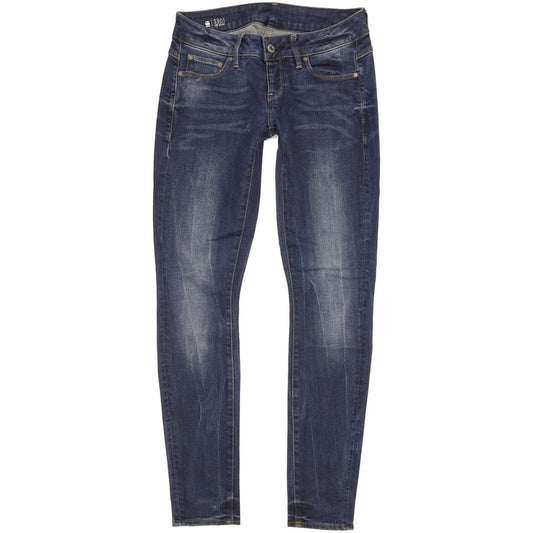 G-Star 3301 Women Blue Skinny Slim Stretch Jeans W27 L30