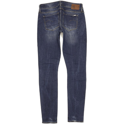 G-Star 3301 Women Blue Skinny Slim Stretch Jeans W27 L30