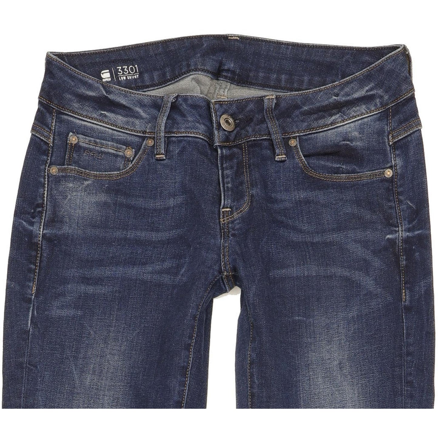 G-Star 3301 Women Blue Skinny Slim Stretch Jeans W27 L30