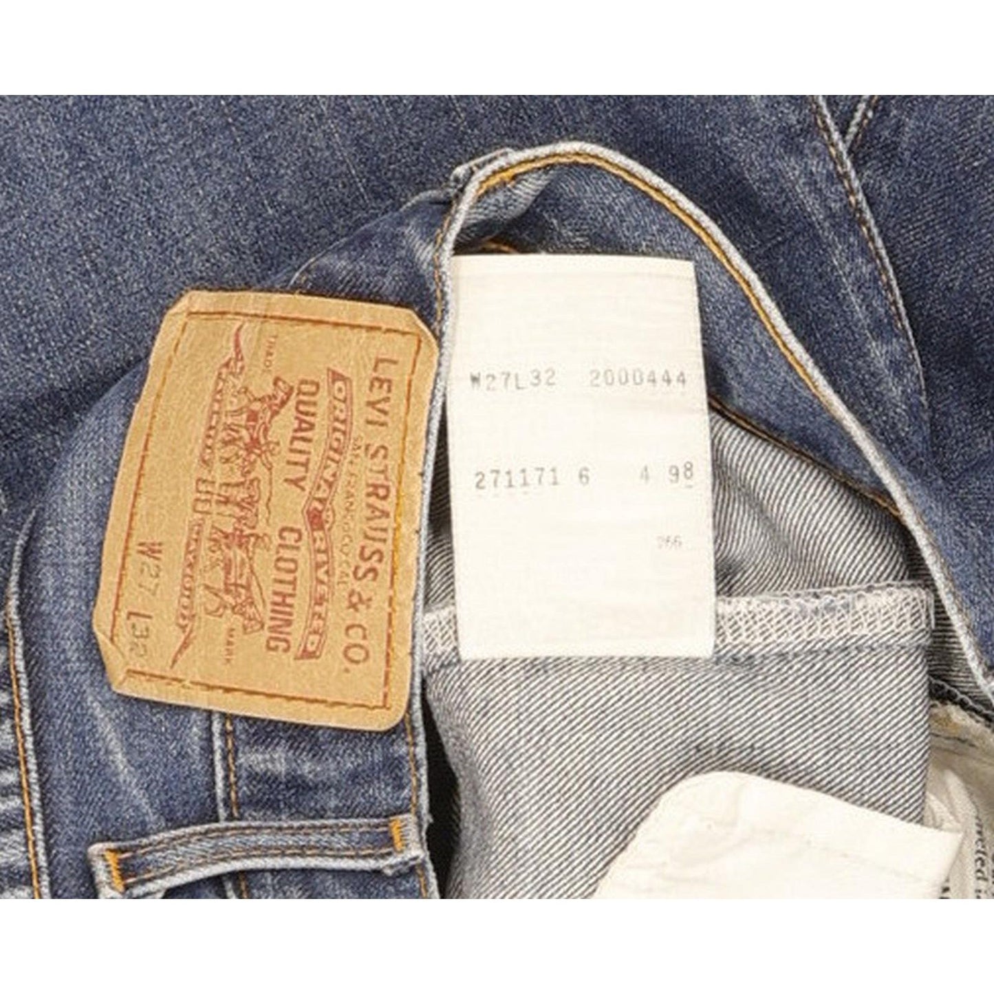 Levi's Men Blue Straight Slim Jeans W27 L31