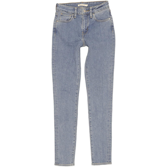 Levi's 721 Women Blue Skinny Slim Stretch Jeans W25 L30